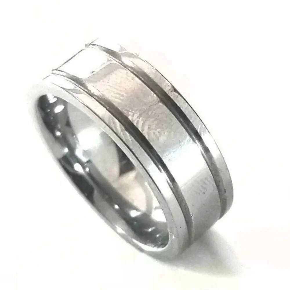 NEW Tungsten carbide ring tarnish resistant hypoallergenic band size‎ 9.5